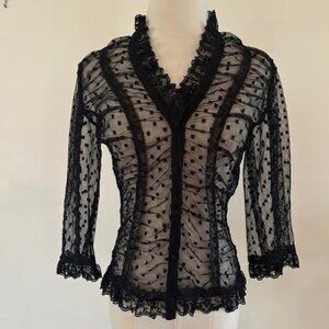 Vintage Betsey Johnson Lace Cardigan